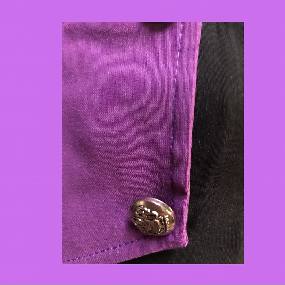 Black and Purple Cropped Vest - Picture 6 of 6